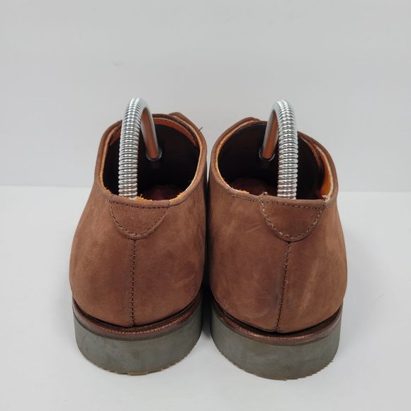 Virginia Highlands Men\'s Brown Leather Oxford Handcrafted Vibram Shoes US Size 9 main image 7